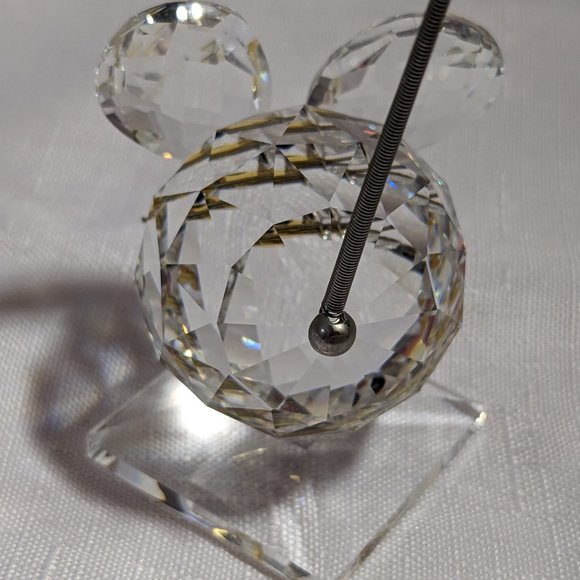 Lge Swarovski 1980's Mouse Spring Tail Sits on A Square Base Not Original Box - Picture 5 of 12